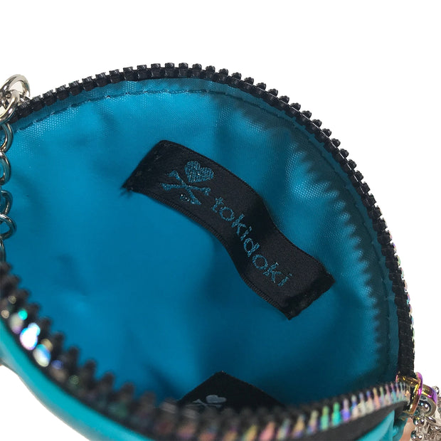 tokidoki round coin purse turquoise mermicorno urban attitude